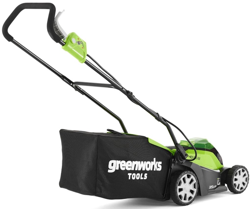 Akumulatora zāles pļāvējs Greenworks G40LM35, 35 cm