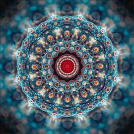 Mozaīka Norimpex Mandala 7D Navy-Brown Wheel 1006562, daudzkrāsains