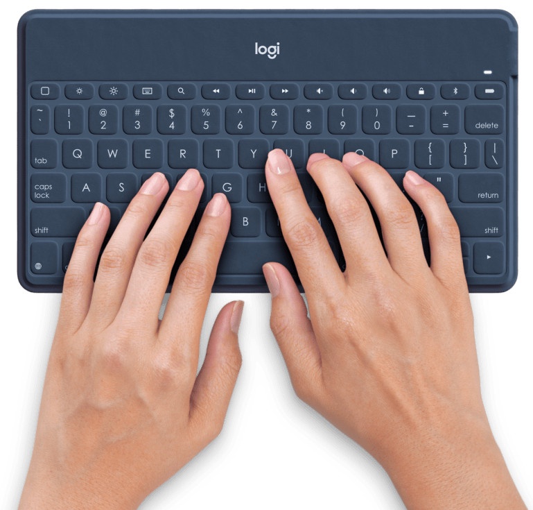 Klaviatūra Logitech Keys-To-Go, EN, zila, bezvadu