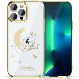 Чехол для телефона Kingxbar Moon Series, Apple iPhone 13 Pro, золотой/белый