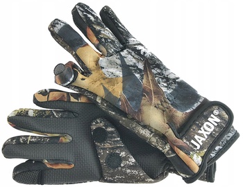 Cimdi pirkstaiņi Jaxon Neoprene Gloves 3301051, pieaugušajiem, neoprēns, brūna/melna/zaļa, L