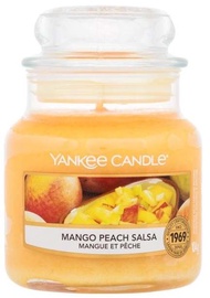 Svece, aromātiskā Yankee Candle Mango Peach Salsa, 60 h, 104 g, 80 mm x 60 mm