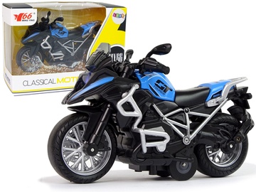 Rotaļu motocikls Lean Toys Classical Moto MY66 12258, zila/melna