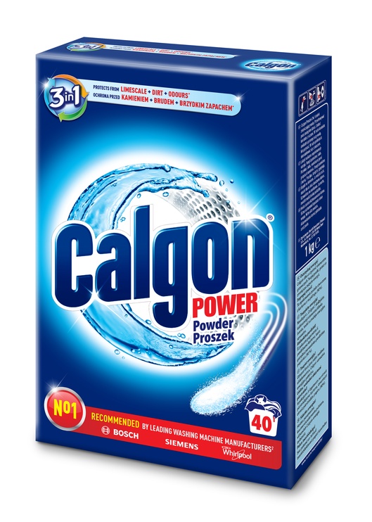 Ūdens mīkstināšanas līdzeklis Calgon, veļas mazgāšanai/veļas mazgājamām mašīnām, 1 kg
