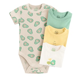 Детское боди с короткими рукавами весна/лето, для младенцев Cool Club CCB2801066-00, многоцветный, 80 см, 4 шт.