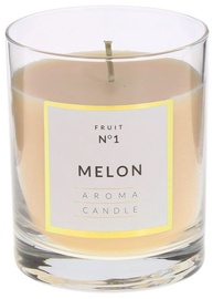 Svece galda Mondex Classic Glass Melon, 540 g, 100 x 80 mm