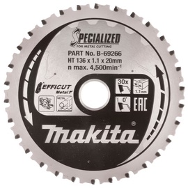 Pjovimo diskas Makita Efficut, 136 mm x 1 mm x 20 mm