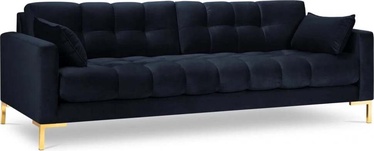 Dīvāns Micadoni Home Mamaia Velvet, tumši zila, 217 x 92 cm x 75 cm