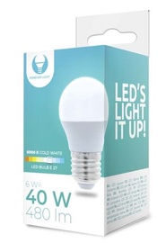 Spuldze Forever Light LED, G45, auksti balta, E27, 6 W, 480 lm