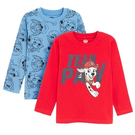 Krekls ar garām piedurknēm, bērniem Cool Club Paw Patrol LCB2811821-00, zila/sarkana, 98 cm, 2 gab.