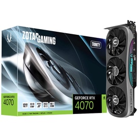 Videokarte Zotac GeForce RTX™ 4070 ZT-D40700D-10P, 12 GB, GDDR6X