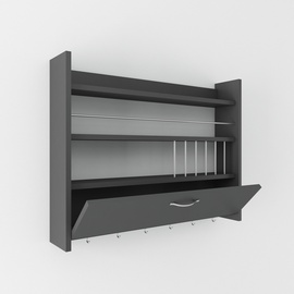 Полка Kalune Design Knott 935CMN1306, серый, 15 см x 85 см x 65 см