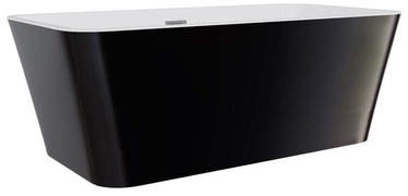 Vann, teisaldatav Besco Evita Black&White, 160 cm x 80 cm x 58 cm, ristkülik