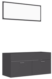 Vannitoa mööblikomplekt VLX 804811, hall, 38.5 x 100 cm x 46 cm