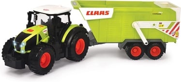 Mängutraktor Dickie Toys Claas Farm Tractor & Trailer 203739004, must/roheline