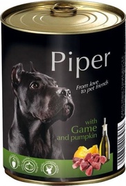 Mitrā barība (konservi) suņiem Piper with Game and Pumpkin, brieža gaļa/ķirbis, 0.4 kg
