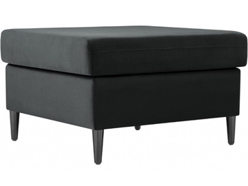 Пуф Micadoni Home Moghan Velvet, черный/темно-серый, 70 см x 70 см x 45 см