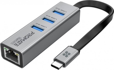 USB jaotur Promate GigaHub-C, 6 cm