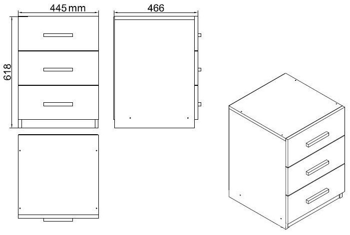 Mööblikomplekt Kalune Design VO15 956LCS2124, valge, 140 x 60 cm x 73.8 cm