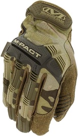 Рабочие перчатки перчатки Mechanix Wear M-Pact Multicam MPT-78-009, текстиль/искусственная кожа/нейлон, коричневый/зеленый, M, 2 шт.