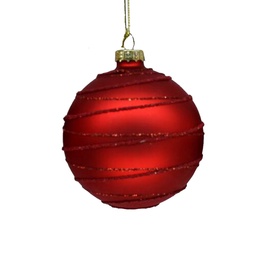 Елочная игрушка Christmas Touch EBV045054 EBV045061, красный, 80 мм, 4 шт.