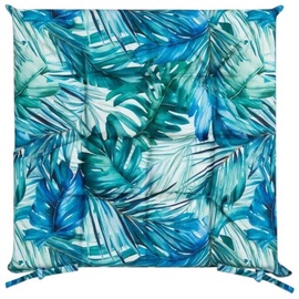 Подушка на стул SIH-04, синий/белый/зеленый, 40 см x 40 см