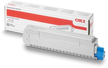 Tonera kasete Oki MC861, dzeltena