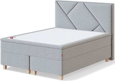Кровать Sleepwell Red Continental Bolshoi Hard, 160 x 200 cm, светло-серый, с матрасом