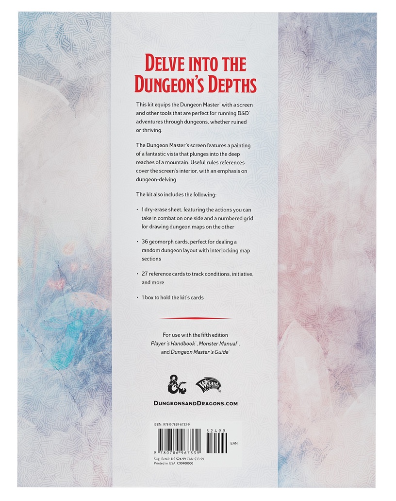 Lauamängu tarvik Dungeons & Dragons Wizards of the Coast Dungeons & Dragons Dungeon Masters Screen Dungeon Kit, EN