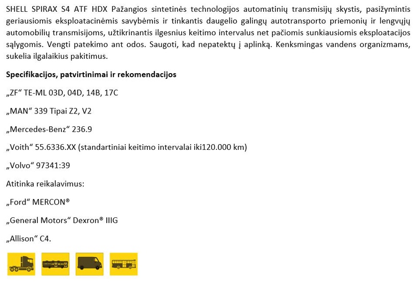 Käigukastiõli Shell, transmissiooni, sõiduautole, 1 l