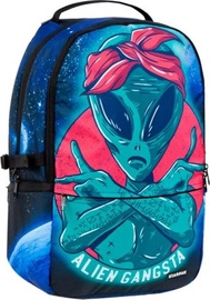 Skolas mugursoma Starpak Alien Gangsta 446578, zila/zaļa/rozā