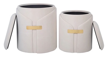 Пуф Kayoom Forcet 125, кремовый, 37 см x 37 см x 44.5 см