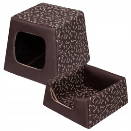 Guļvieta mājdzīvniekiem Hobbydog Pyramid, brūna, 68 cm x 68 cm, R3