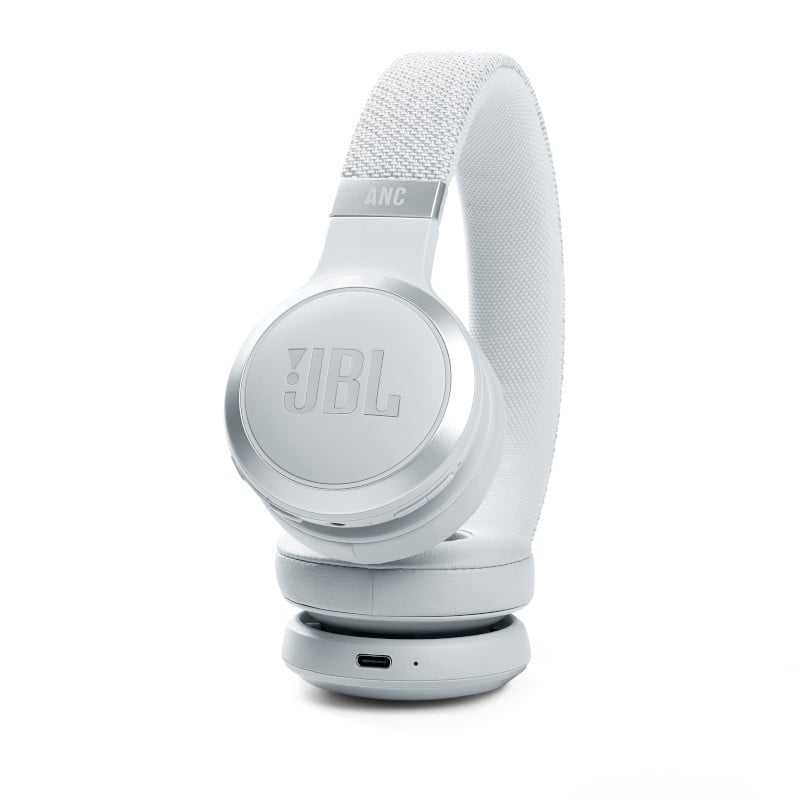 Belaidės ausinės JBL Live 460NC, balta - Senukai.lt