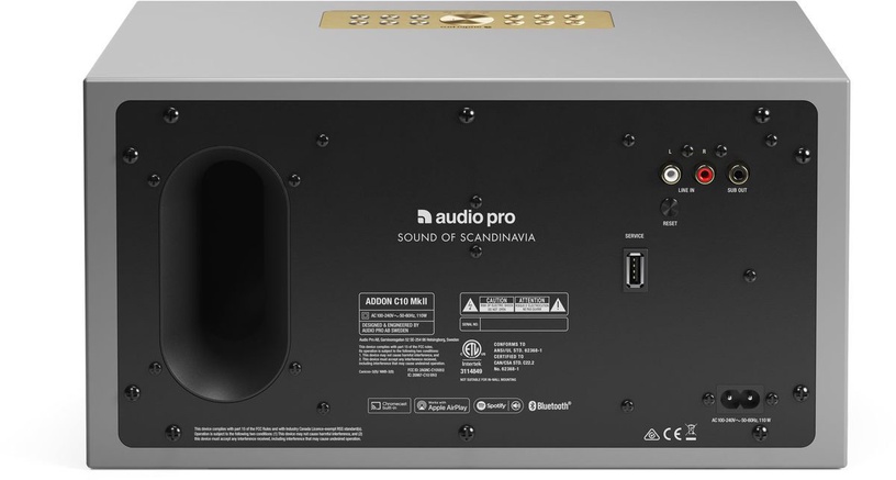 Bezvadu skaļrunis Audio Pro C10 MK2, pelēka, 80 W