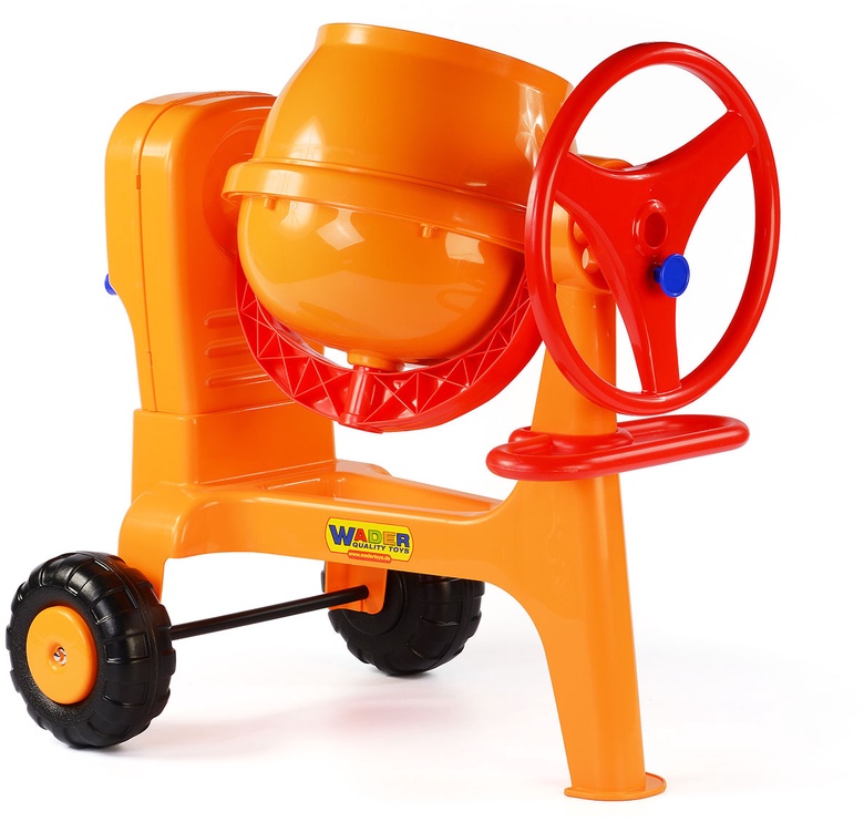 Уличная игрушка Wader-Polesie Cement Mixer 38937, 36 см x 66.5 см, желтый