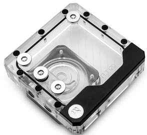 Skysčio aušinimo sistemos priedas EK Water Blocks EK-Quantum Kinetic FLT 120, 12 cm, skaidri/juoda