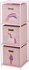 Sahtlitega riiul Storage Solutions C80653190, roosa, 35 cm x 35 cm x 102 cm