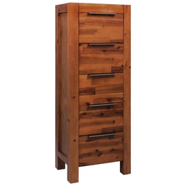 Kummut VLX Solid Acacia Wood, pruun, 45 x 32 x 115 cm