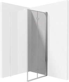 Salokāmās dušas durvis Deante Kerria Plus, 100 cm x 200 cm, caurspīdīga/hroma