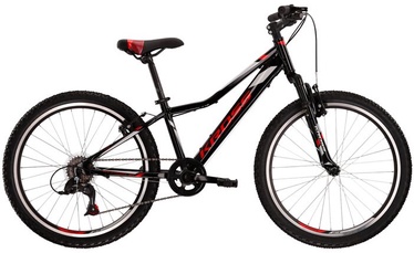 Велосипед Kross Hexagon JR 1.0 KRHEJ124X13M004919, юниорские, черный/красный, 24″