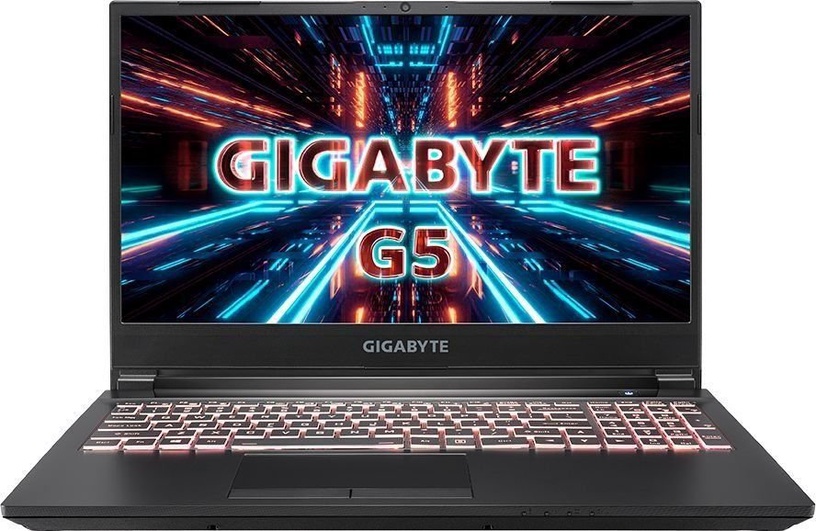 Portatīvais dators Gigabyte G5 MD-51EE123SD PL, Intel® Core™ i5-11400H, 16 GB, 512 GB, 15.6 ", Nvidia GeForce RTX 3050 Ti, melna