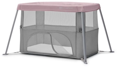 Детская кроватка KinderKraft Movi, розовый/серый