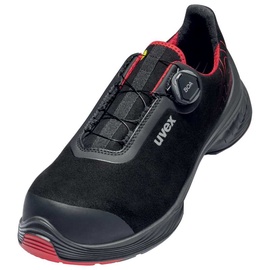 Apsauginiai batai universalūs Uvex 1 G2 BOA 68402 S3, be aulo, be pašiltinimo, juoda/raudona, 39 dydis