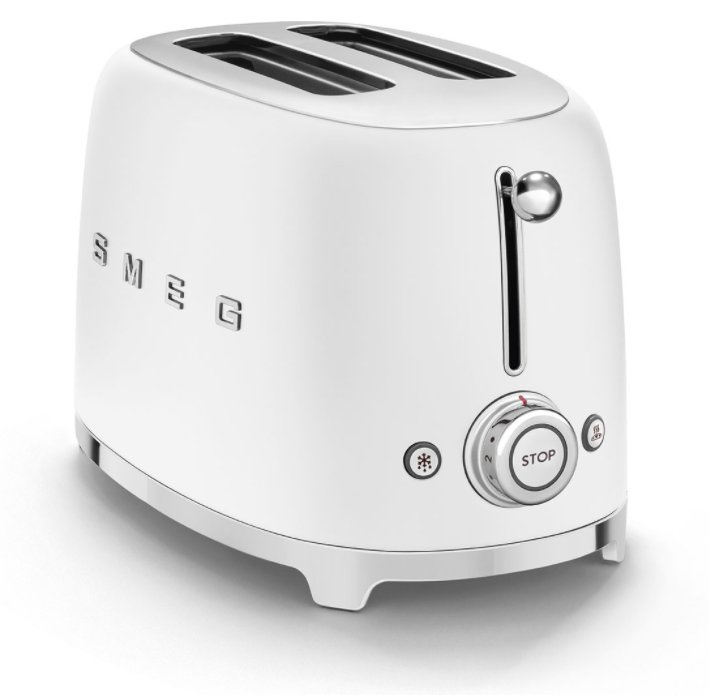Тостер Smeg 50's Style TSF01WHMEU, белый