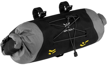 Dviračio krepšys Apidura Backcountry Handlebar Pack, poliantas vx21, juoda/pilka