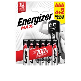 Elementai Energizer AAA/LR03, 6 vnt