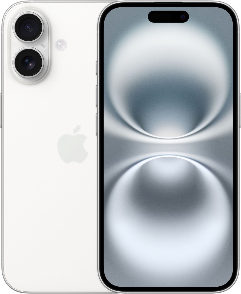 Mobiiltelefon Apple iPhone 16, 128 GB, valge