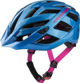 Ķivere velobraukšanai Alpina 2.0 Panoma, zila/rozā, 52-57