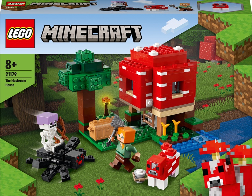 Konstruktors LEGO® Minecraft® Māja-sēne 21179, 272 gab.